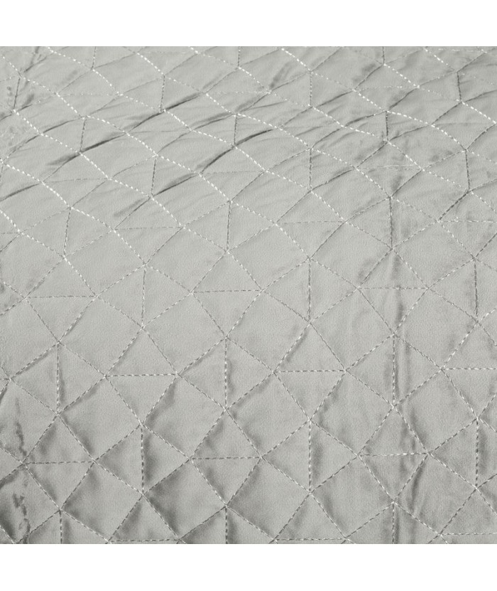 Narzuta velvet Willy 220x240 srebrna