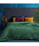 Narzuta velvet Alli 220x240 ciemnozielona