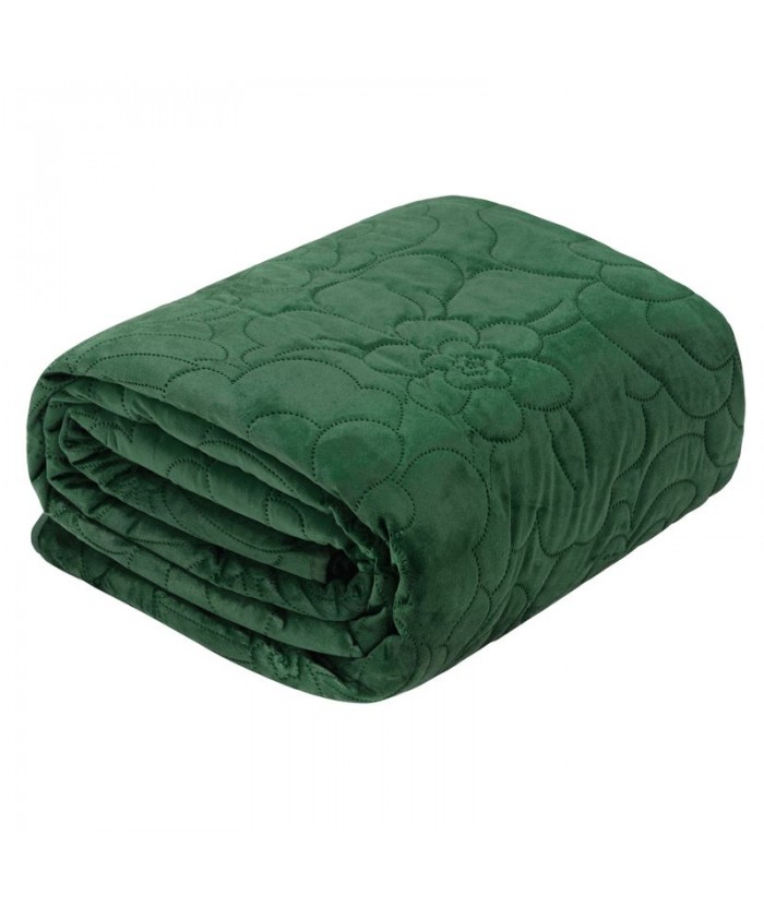 Narzuta velvet Ariel 4 200x220 ciemnozielona