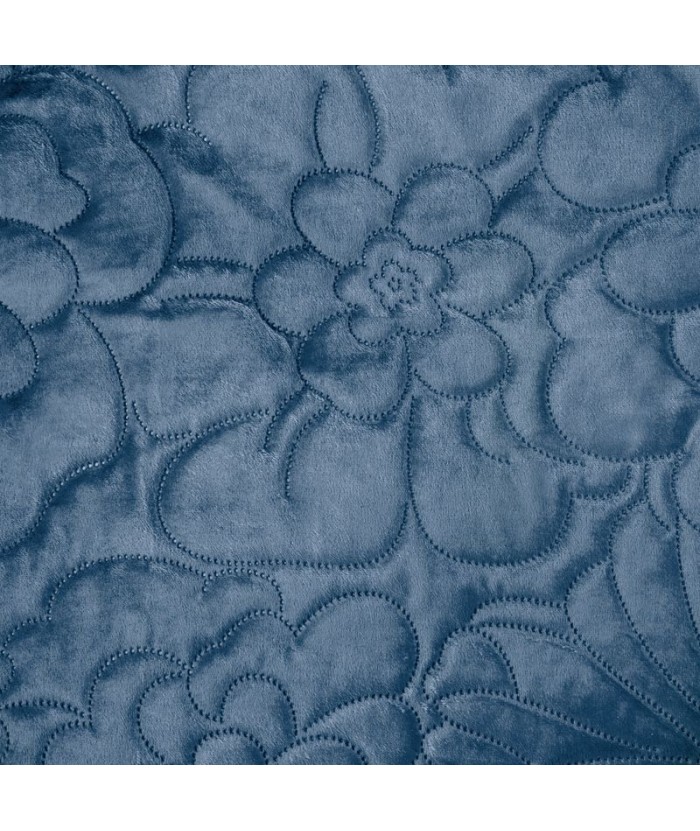 Narzuta welwetowa Ariel 4 230x260 niebieska