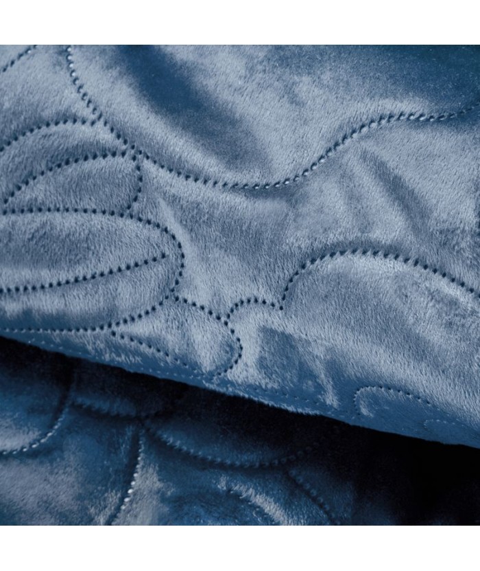 Narzuta welwetowa Ariel 4 230x260 niebieska