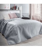 Narzuta velvet Sofia 170x210 srebrna