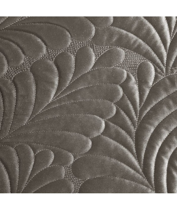 Narzuta velvet Ria 4 220x240 ciemnobeżowa