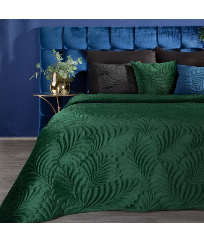 Narzuta velvet Ria 4 220x240 ciemnozielona