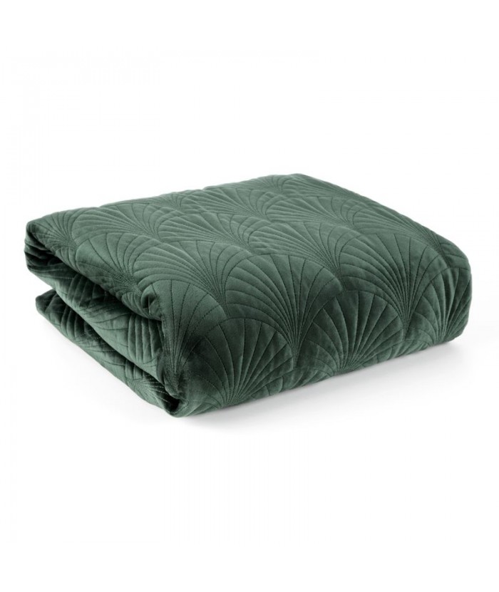 Narzuta velvet Ria 2 220x240 ciemnomiętowa Eurofirany Narzuta velvet Ria 2 220x240 ciemnomiętowa