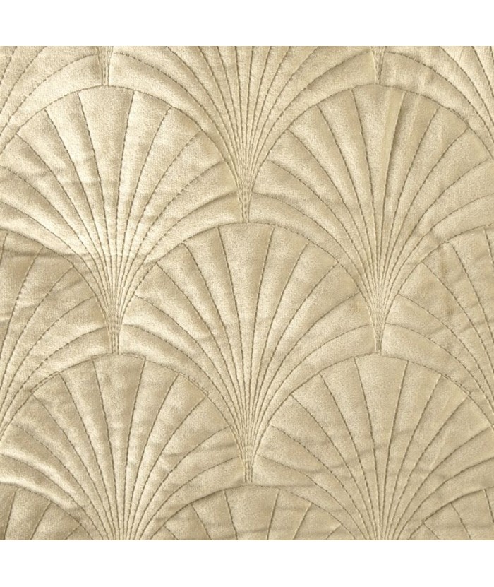 Narzuta velvet Ria 2 220x240 beżowa Eurofirany Narzuta velvet Ria 2 220x240 beżowa