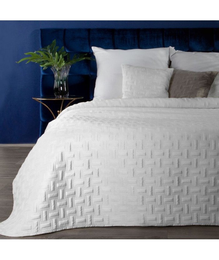Narzuta velvet Ria 3 220x240 biała