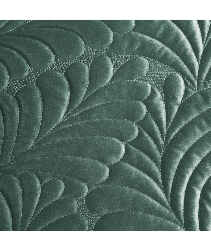Narzuta velvet Ria 4 220x240 ciemnomiętowa Eurofirany Narzuta velvet Ria 4 220x240 ciemnomiętowa