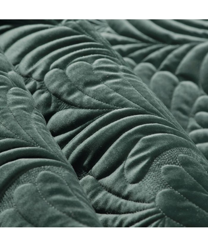 Narzuta velvet Ria 4 220x240 ciemnomiętowa Eurofirany Narzuta velvet Ria 4 220x240 ciemnomiętowa