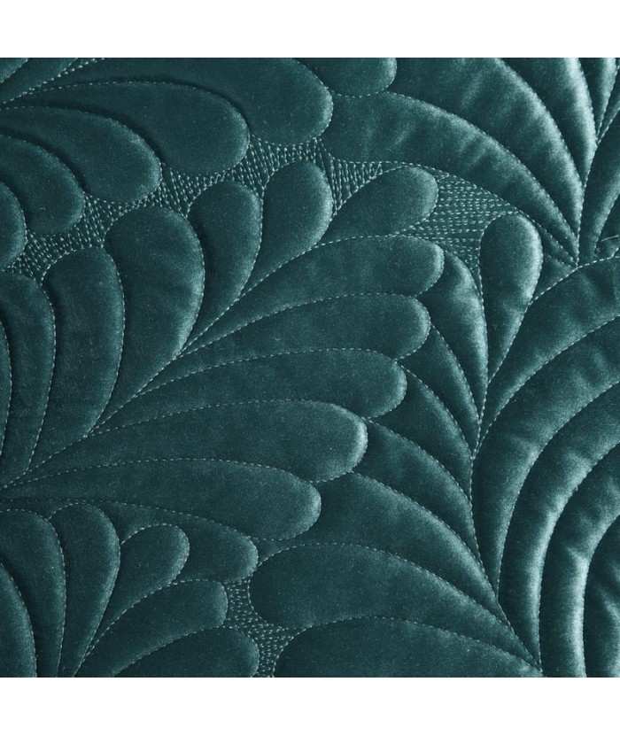 Narzuta velvet Ria 4 170x210 ciemnoturkusowa Eurofirany Narzuta velvet Ria 4 170x210 ciemnoturkusowa