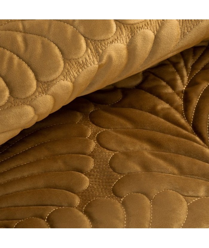 Narzuta velvet Ria 4 220x240 miodowa Eurofirany Narzuta velvet Ria 4 220x240 miodowa