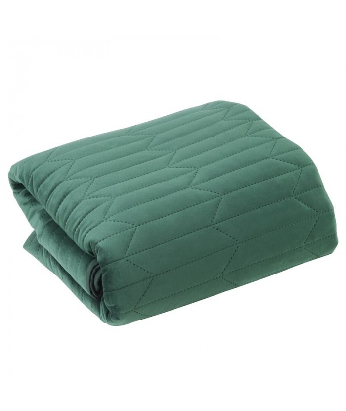 Narzuta velvet Sofia 1 230x260 ciemnozielona