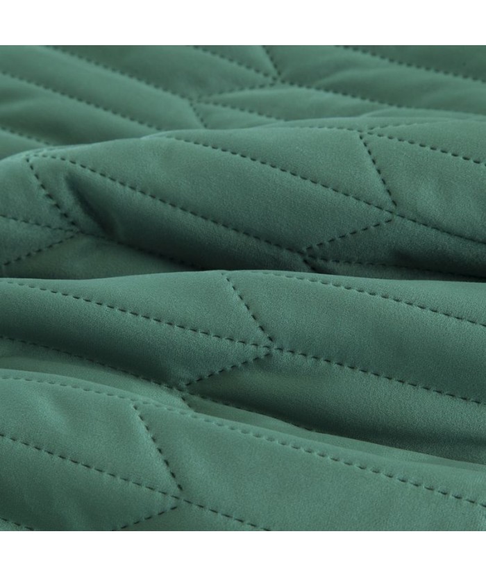 Narzuta velvet Sofia 1 230x260 ciemnozielona
