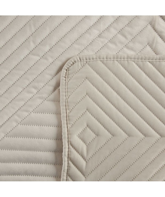 Narzuta velvet Sofia 2 170x210 kremowa