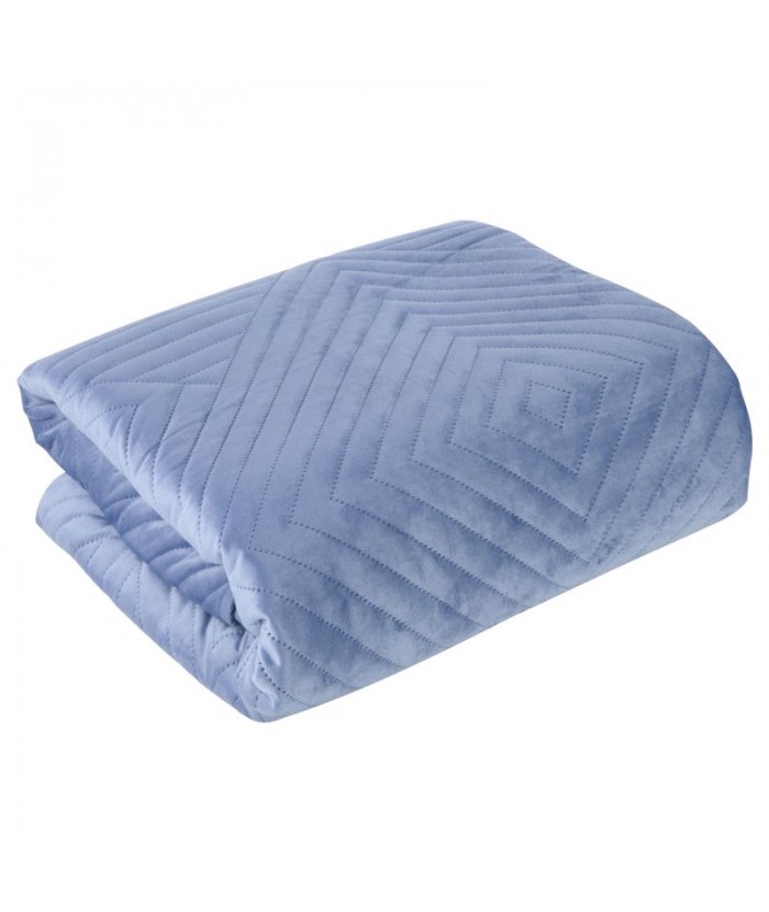 Narzuta velvet Sofia 2 170x210 niebieska Eurofirany Narzuta velvet Sofia 2 170x210 niebieska