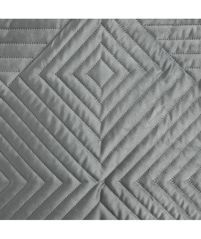 Narzuta velvet Sofia 2 220x240 srebrna