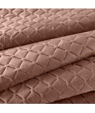Narzuta velvet Dimon 230x260 pudrowa