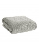 Narzuta velvet Dimon 230x260 srebrna