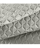Narzuta velvet Dimon 230x260 srebrna