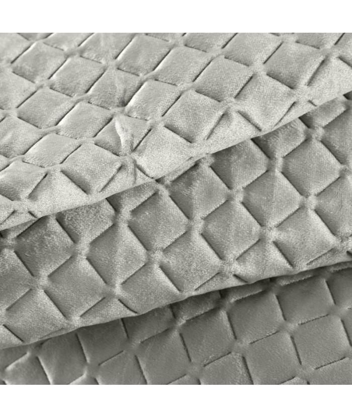 Narzuta velvet Dimon 230x260 srebrna