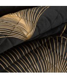 Narzuta velvet Ginko 1 170x210 czarna