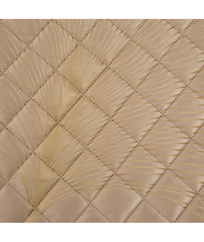 Narzuta velvet Ginko 1 170x210 beżowa Eurofirany Narzuta velvet Ginko 1 170x210 beżowa