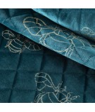 Narzuta velvet Stela 1 170x210 ciemnoturkusowa