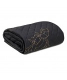 Narzuta velvet Stela 1 170x210 czarna