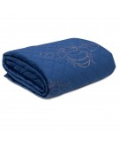 Narzuta velvet Stela 1 170x210 granatowa