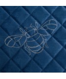 Narzuta velvet Stela 1 170x210 granatowa