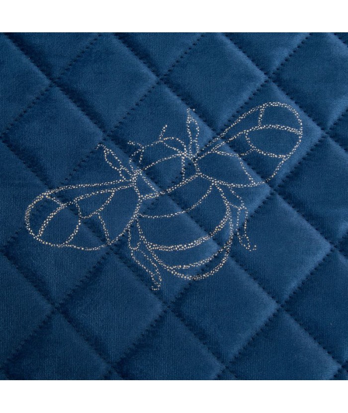 Narzuta velvet Stela 1 170x210 granatowa Eurofirany Narzuta velvet Stela 1 170x210 granatowa