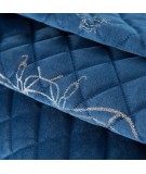 Narzuta velvet Stela 1 170x210 granatowa