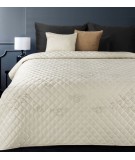 Narzuta velvet Stela 1 170x210 kremowa