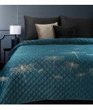 Narzuta velvet Lori 170x210 ciemnoturkusowa