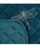 Narzuta velvet Lori 170x210 ciemnoturkusowa