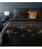 Narzuta velvet Lori 170x210 czarna