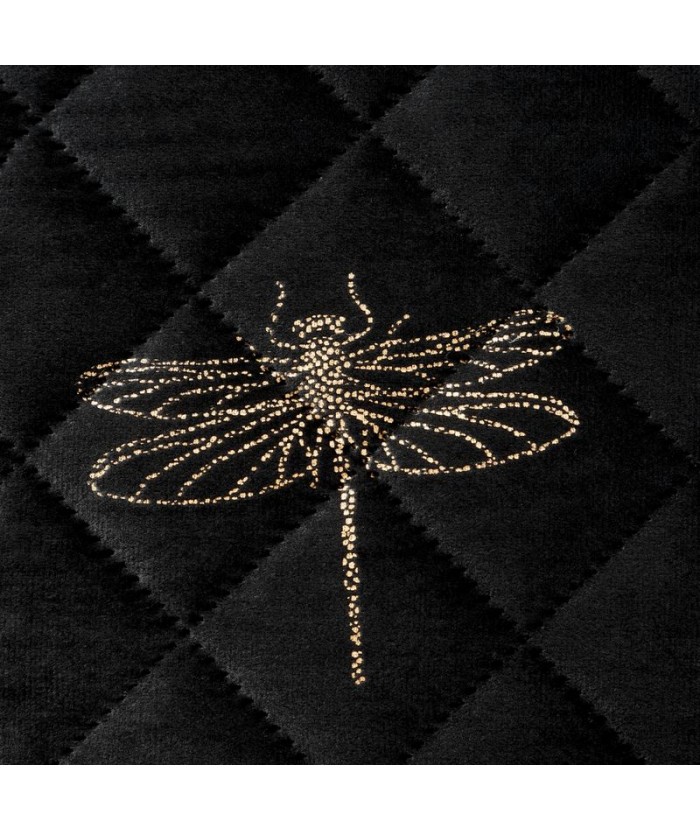 Narzuta velvet Lori 170x210 czarna