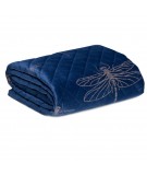 Narzuta velvet Lori 170x210 granatowa