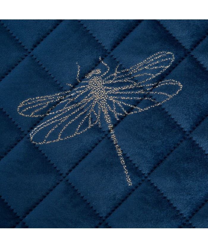 Narzuta velvet Lori 170x210 granatowa