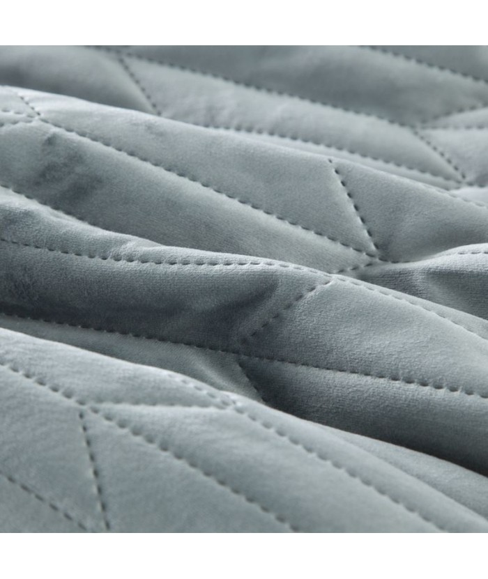 Narzuta velvet Sofia 1 200x220 ciemnomiętowa Eurofirany Narzuta velvet Sofia 1 200x220 ciemnomiętowa