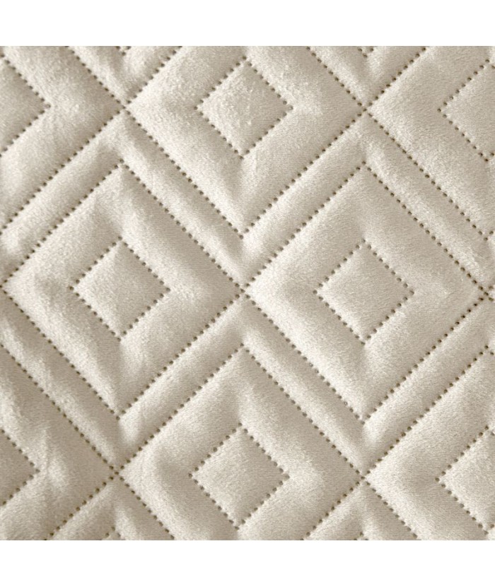 Narzuta velvet Ariel 3 220x240 kremowa Eurofirany Narzuta velvet Ariel 3 220x240 kremowa