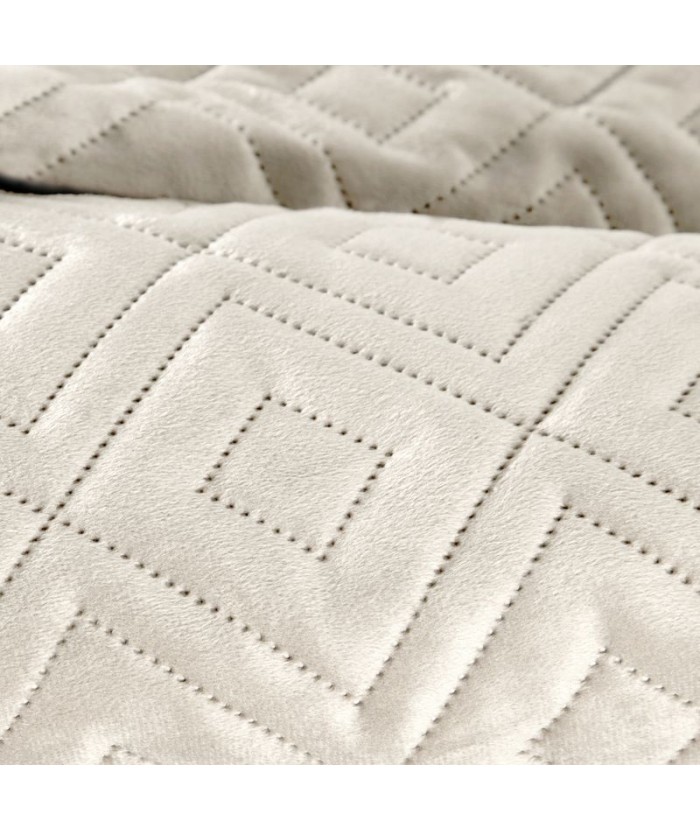 Narzuta velvet Ariel 3 220x240 kremowa Eurofirany Narzuta velvet Ariel 3 220x240 kremowa