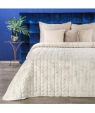 Narzuta velvet Agata 220x240 kremowa/złota