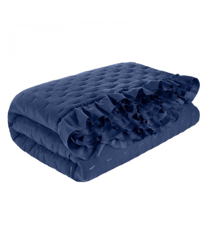 Narzuta Libi 170x210 granat z falbanami