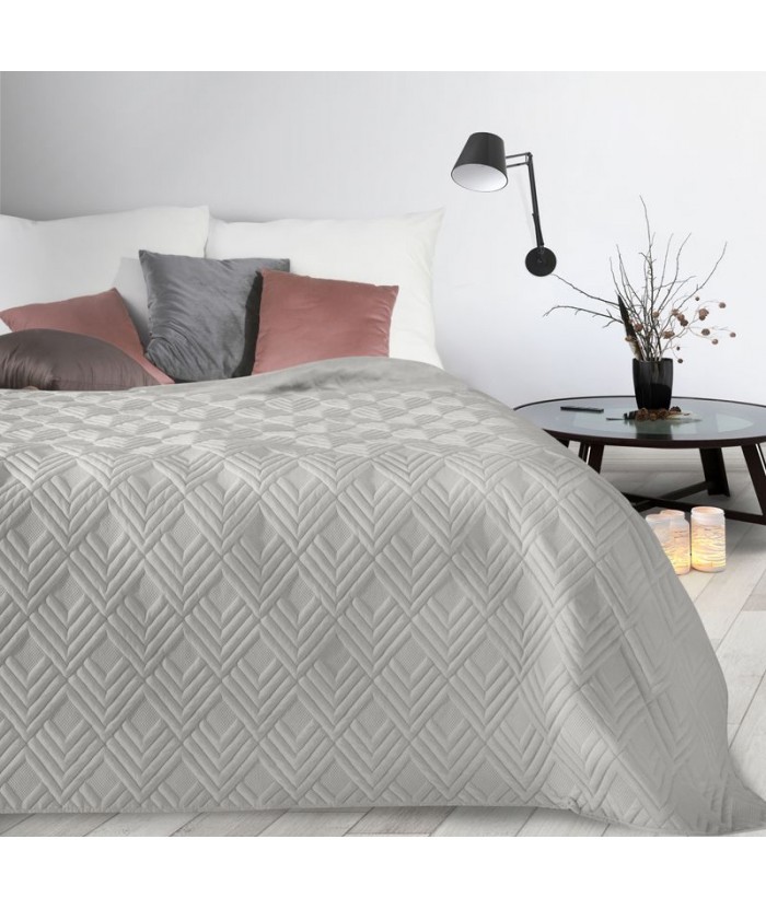 Narzuta mikrofibra Alara 1 170x210 srebrna Eurofirany Narzuta mikrofibra Alara 1 170x210 srebrna