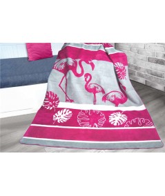 Polski koc bawełniany Glamour 150x200 Flamingo GRENO