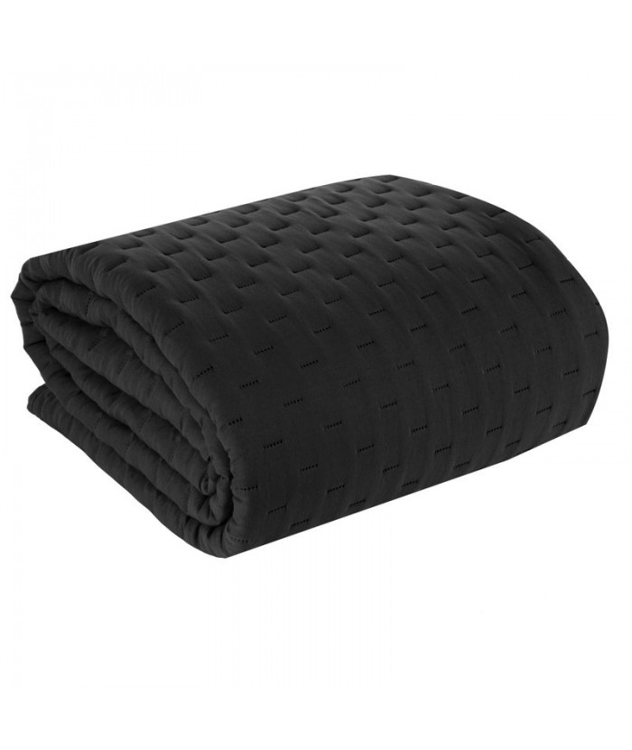 Narzuta mikrofibra Libi 2 170x210 czarna Eurofirany Narzuta mikrofibra Libi 2 170x210 czarna