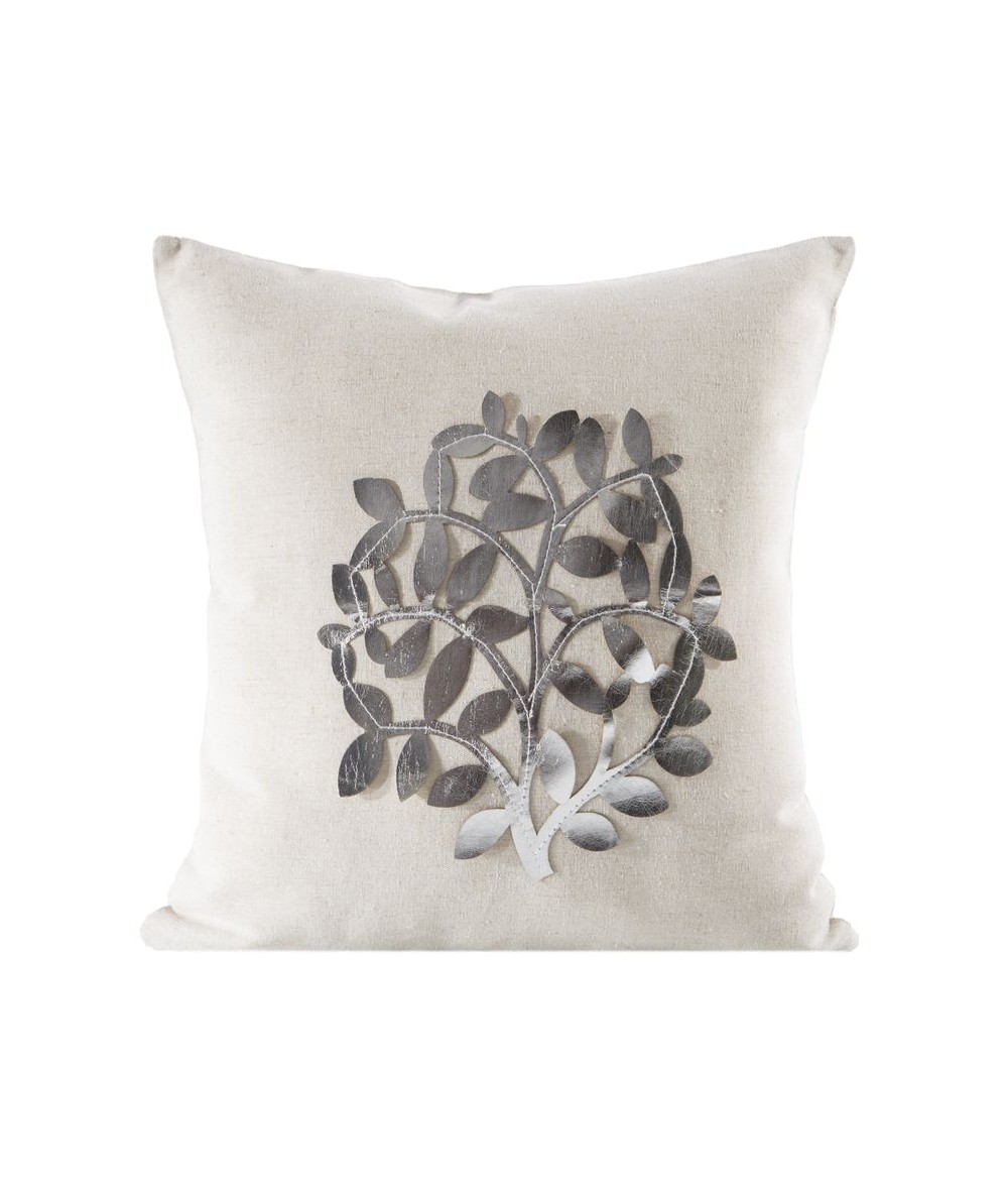 Poszewka Finn 45x45 naturalna/srebrna