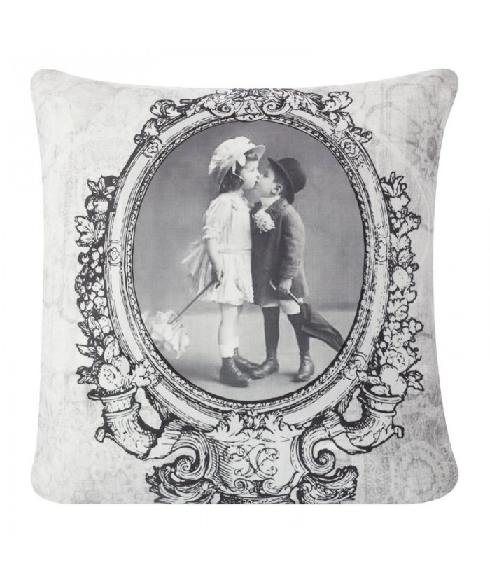 Poszewka Pair 45x45 kremowa/czarna Eurofirany Poszewka Pair 45x45 kremowa/czarna