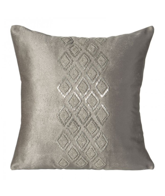 Poszewka velvet Devin 40x40 stalowa/srebrna Eurofirany Poszewka velvet Devin 40x40 stalowa/srebrna
